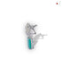SILVER GREEN DANGLERS